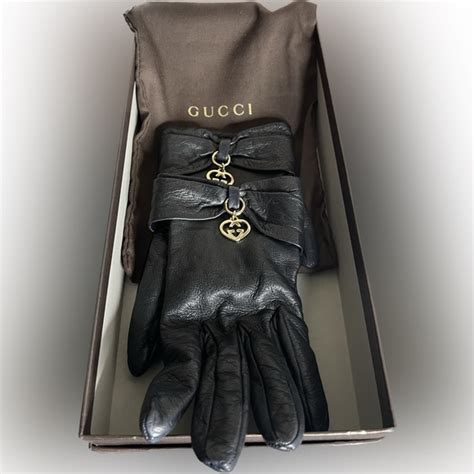 gucci diamond gloves|Gucci women's leather gloves.